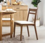 Heim Studio GOZO Kursi Makan Walnut Krem