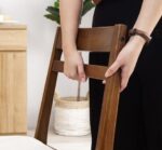 Heim Studio GOZO Kursi Makan Walnut Krem - Image 2