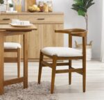 Heim Studio JIRO Kursi Makan Walnut Krem