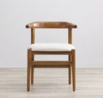 Heim Studio JIRO Kursi Makan Walnut Krem - Image 4