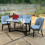 Set meja makan marmer import asli 100% kursi 4 minimalis mewah - Image 5