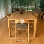 Meja makan kayu minimalis modern terbaru - Lanawooden.id 003 - Image 3