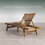 Sunbed Lounger Anyaman Jati Morning Glory - Lanawooden.id