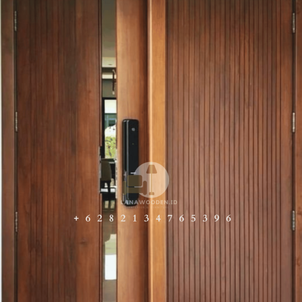 Pintu kayu rumah modern - Lanawooden.id