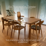 Meja makan kayu minimalis modern terbaru - Lanawooden.id 003 - Image 2