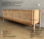 Bufet tv minimalis elegan dengan gaya tropis - kode produk BUFK0014