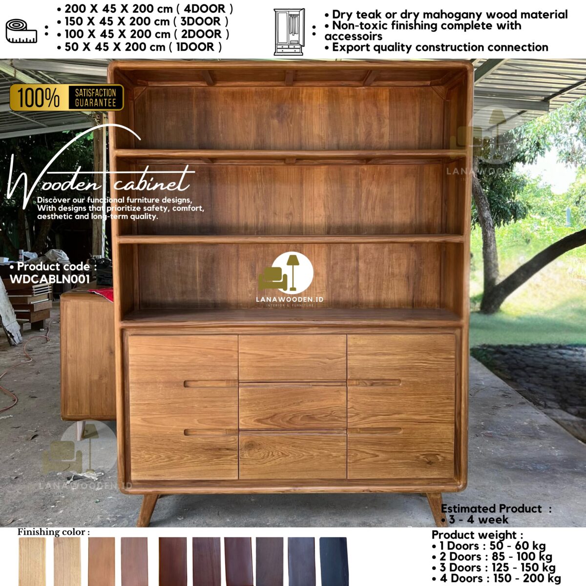 Putih Minimalis Simple Kutipan Optimis Instagram Post (1080 × 1350 piksel) (Cerita Instagram).zip - 1 Lemari kayu elegan - pilihan sempurna untuk hunian modern. Lanawooden.id - Image 1