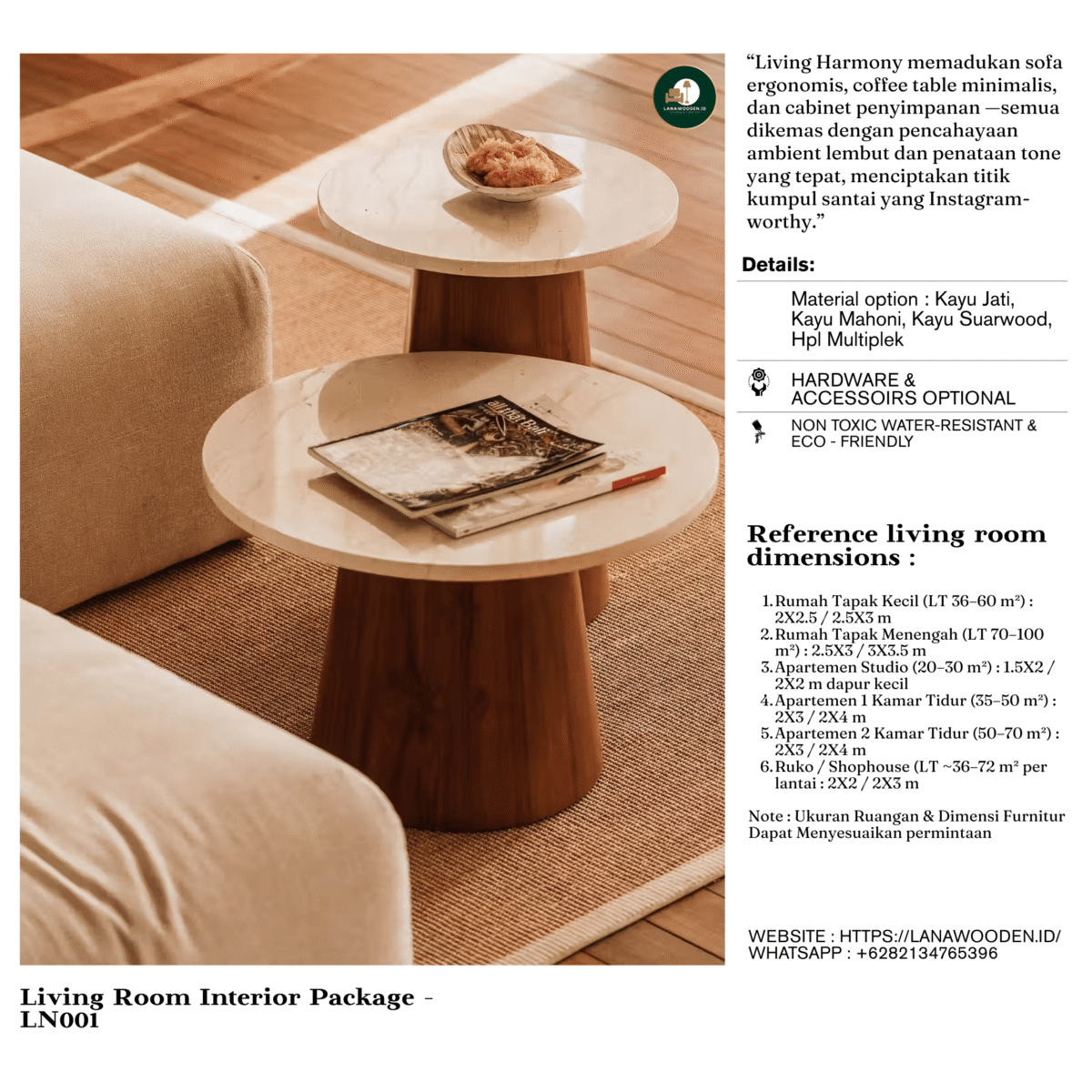 Paket Furniture Rumah Minimalis – Solusi Interior Lengkap & Custom dari Lanawooden.id - Image 4