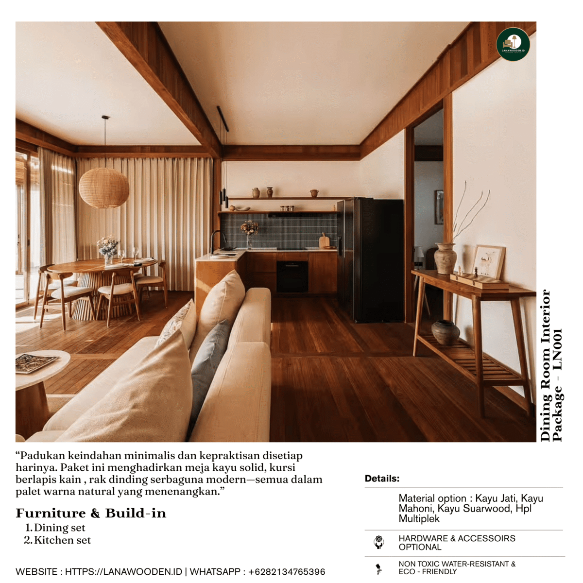 Paket Furniture Rumah Minimalis – Solusi Interior Lengkap & Custom dari Lanawooden.id - Image 6