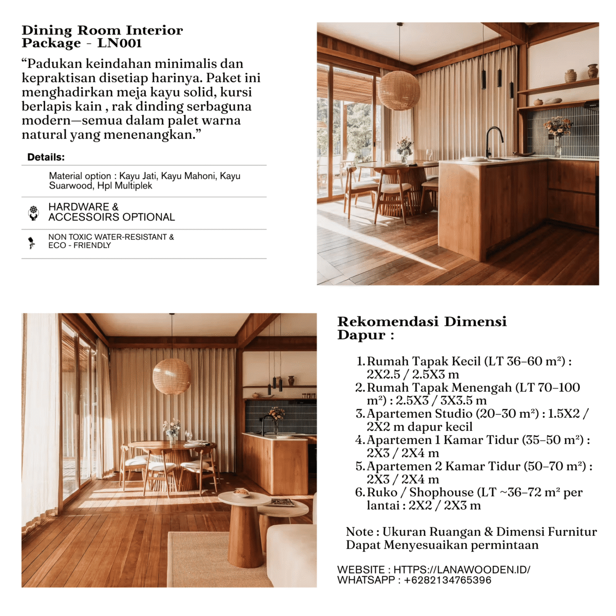 Paket Furniture Rumah Minimalis – Solusi Interior Lengkap & Custom dari Lanawooden.id - Image 9